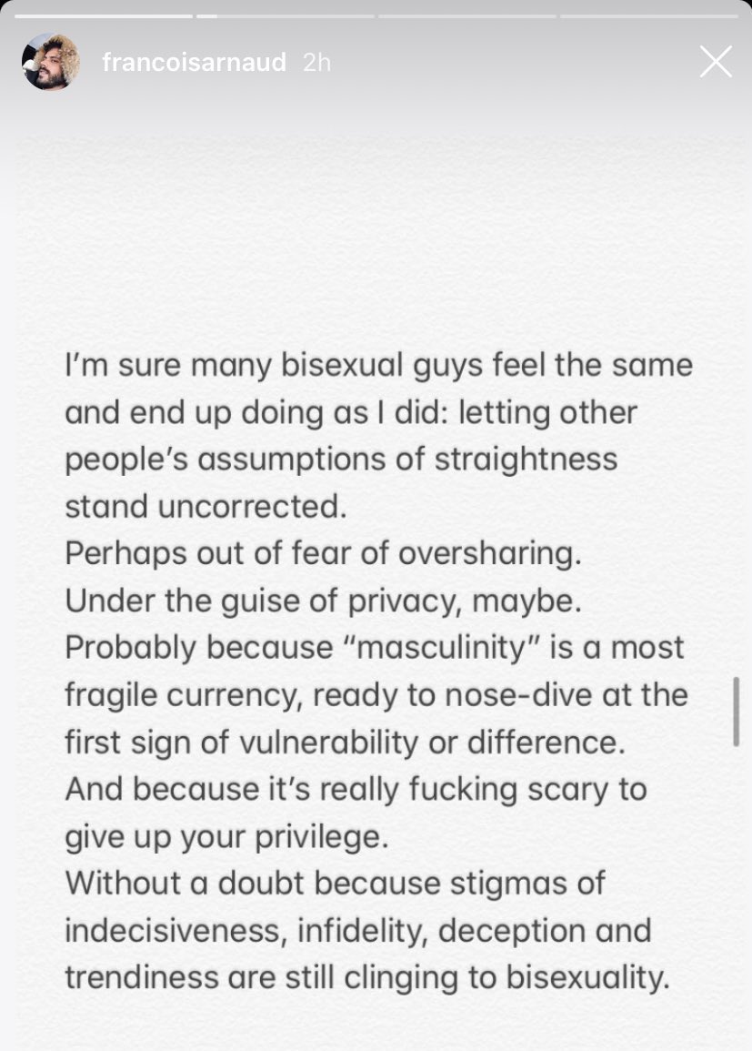 _forbisexuals's tweet image. “Stigmas of indecisiveness, infidelity, deception and trendiness are still clinging to bisexuality [..] silence has the perverse effect of perpetuating those stereotypes [..] But I've always considered myself bisexual
Not confused.
Not disloyal. Not ashamed.
Not invisible”
🩷💜💙