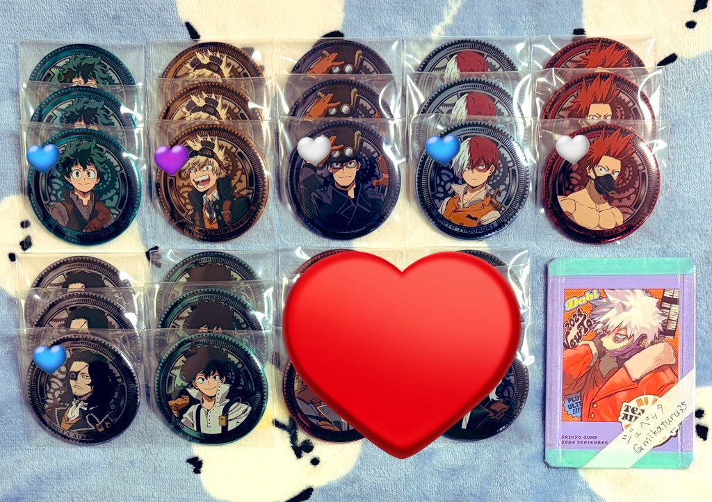 交換】僕のヒーローアカデミア ヒロアカ メタル缶バッジ コレクション