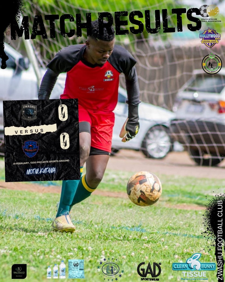 Stalemate in Ashley Gardens. Respect to Mamelodi All Stars for a tough game. Safe Hands Kutama steals the show again 🔥 

Zwashu FC 0️⃣- 0️⃣ Mamelodi All Stars FC

MOTM: Kutama Safe Hands

#ZwashuFC 
#WarthogsUnite 
#MASvsZWASHU