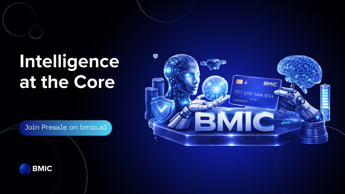 🤖 AI inside BMIC actively improves performance and reliability across security and compute workloads.
Intelligence is not an add-on, it is part of the core.

#crypto #Blockchain #BMIC