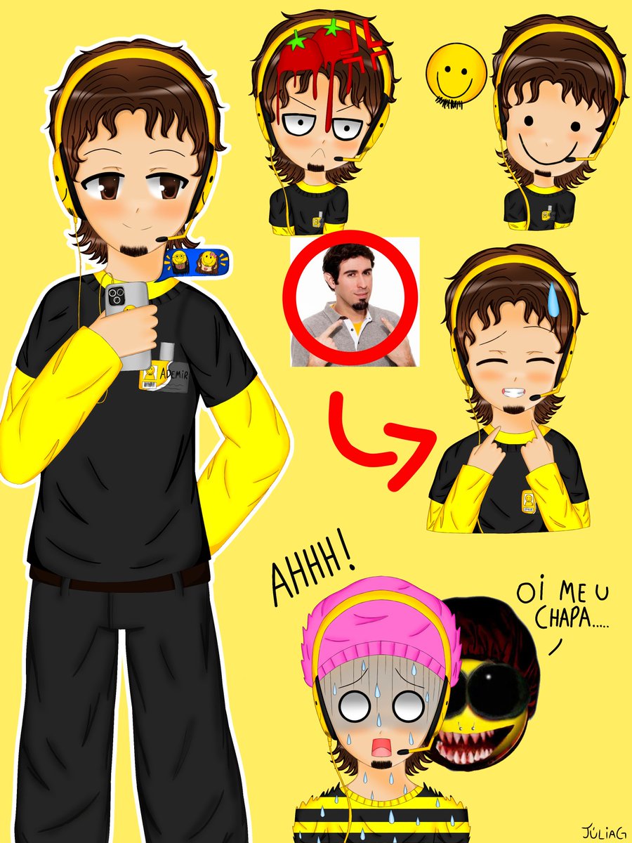 Faz um tempinho que eu não desenho a versão humana do ademir então eu desenhei ☺️ #barbixas