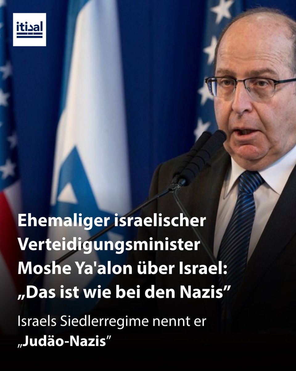 Moshe Ya’alon, früherer israelischer Verteidigungsminister (2013 bis 2016) und ehemaliger Generalstabschef der Streitkräfte (2002 bis 2005) rechnet mit Israel ab: „Das ist wie bei den Nazis“.

Ya’alon schrieb am Freitag auf seinem X-Profil: „Am letzten Dienstagabend nahm ich an