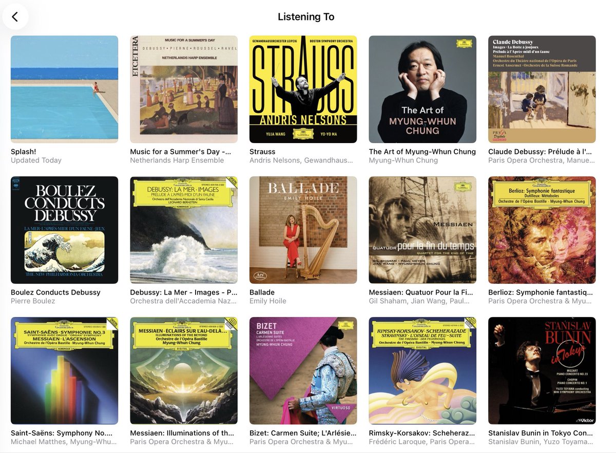 저의 요즘 관심사: 정명훈… 그리고 드뷔시와 여름
투랑갈릴라 같은 시원한 음악 있음 저에게 알려주세요🥹