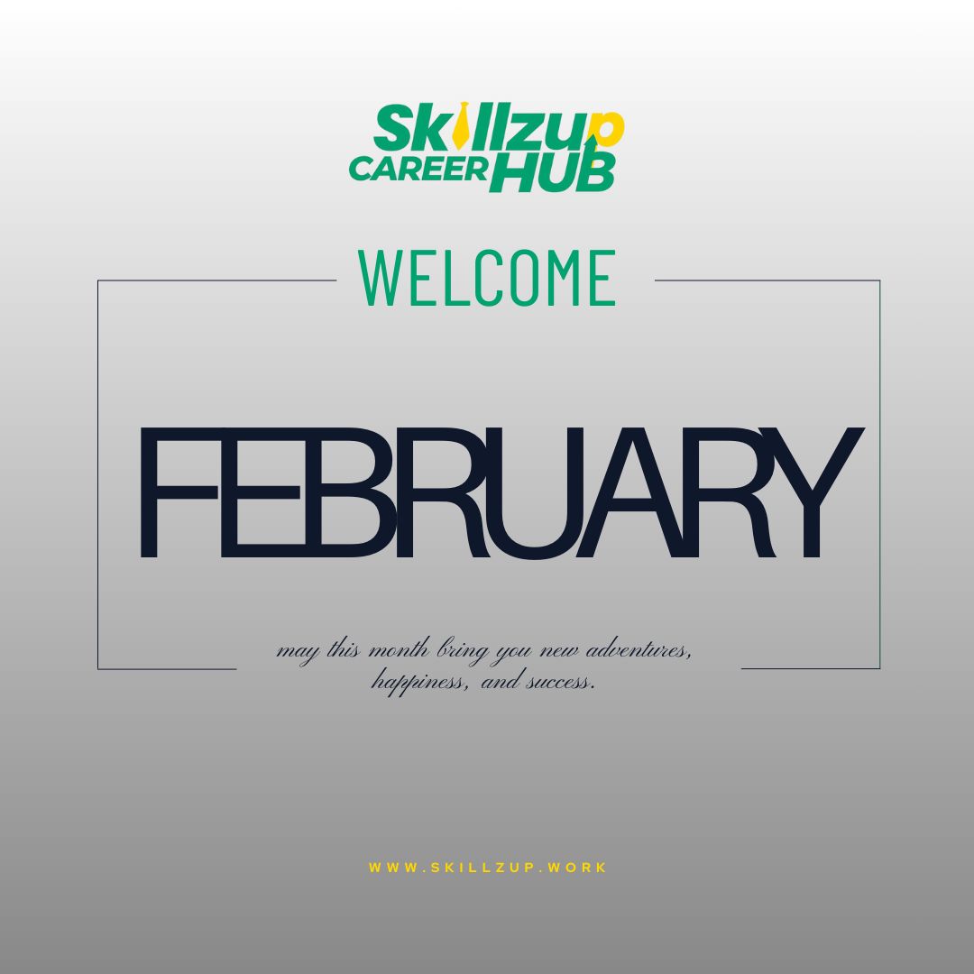 skillzhubhq's tweet image. Hello February 🚀
New month. Fresh goals. More growth.
Let’s keep building skills that matter.
#SkillzUp #NewMonth #CareerGrowth