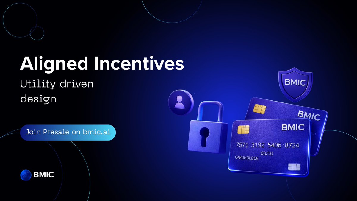 🪙 The BMIC token aligns security, compute access, and governance into one cohesive economic model.

Utility comes first.

#crypto #Blockchain #BMIC