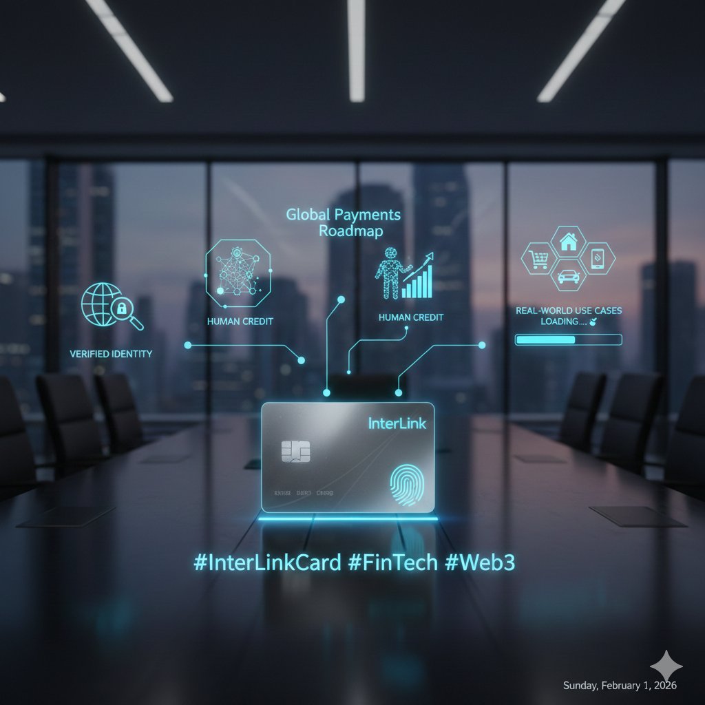 MANUPATIRA54065's tweet photo. 💳 InterLink Card roadmap continues
Global payments powered by verified identity and Human Credit are getting closer step by step.
Real-world use cases loading… ⏳
#InterLinkCard #FinTech #Web3 https://t.co/56jvIURuIh