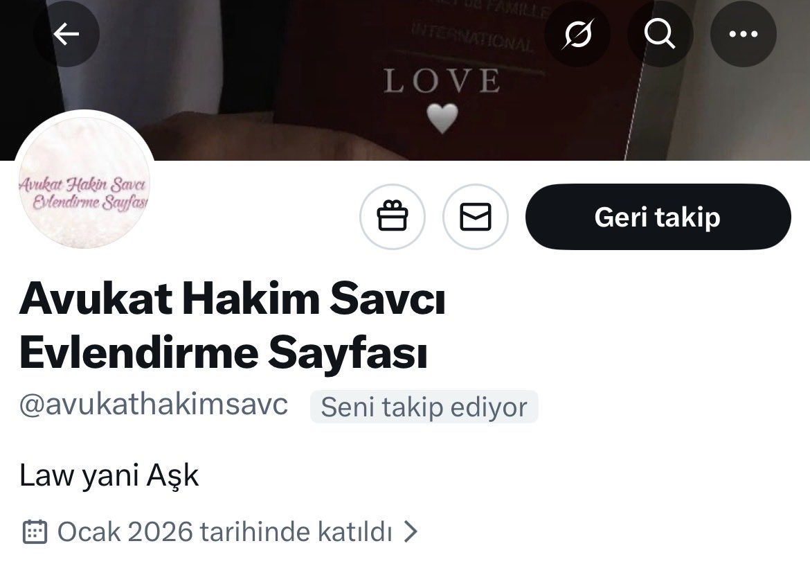 Savcı hakimlerin tayini var aşk uğruna Çemişgezek’e falan gidemem avukat olursa düşünürüm…