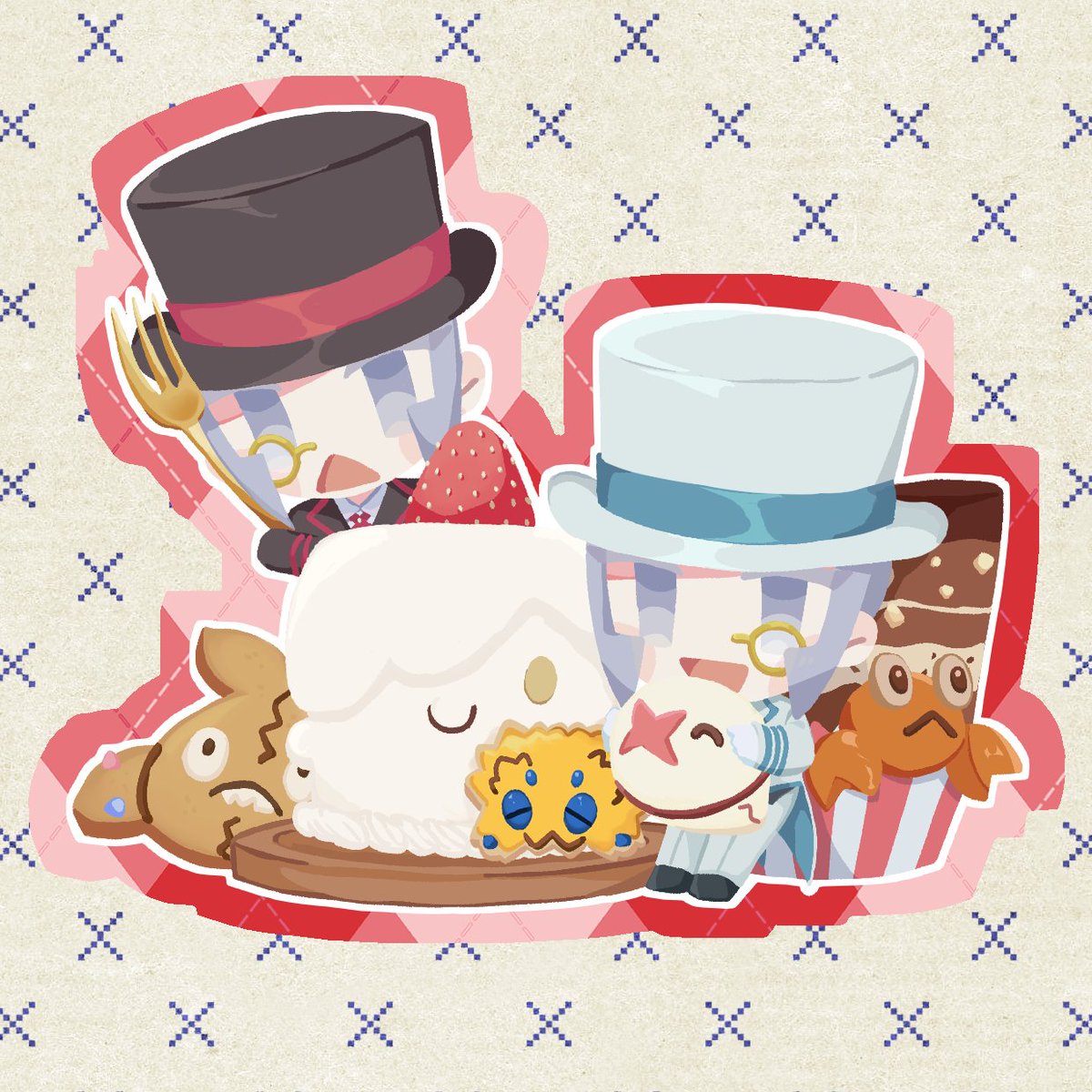 型抜きカード（かも）