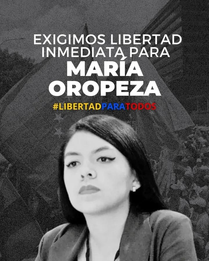 AlexisFRamosP's tweet image. #01Febr Es oportuno recordar a María Oropeza, Naomi Arnaudez, Juan Pablo Guanipa y Freddy Superlano #PresosPolíticos en el país. Elevamos nuestra voz por su pronta Excarcelación y así puedan reencontrarse con sus familiares!!!