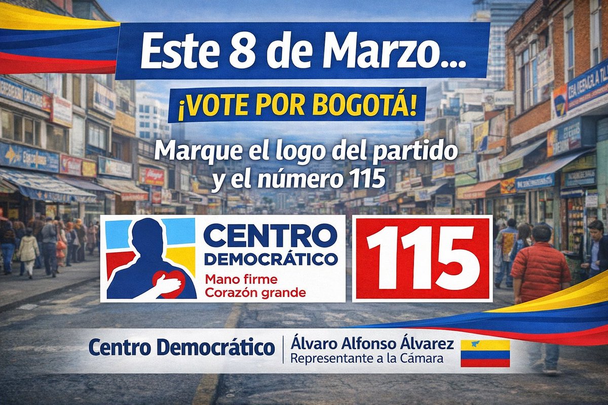 JJIndependiente's tweet photo. Menos burocracia, más oportunidades reales para Bogotá. 8 de marzo, marca Centro Democrático y 115.
#EmprenderSoluciones #CD115 https://t.co/HSNly3X3G3