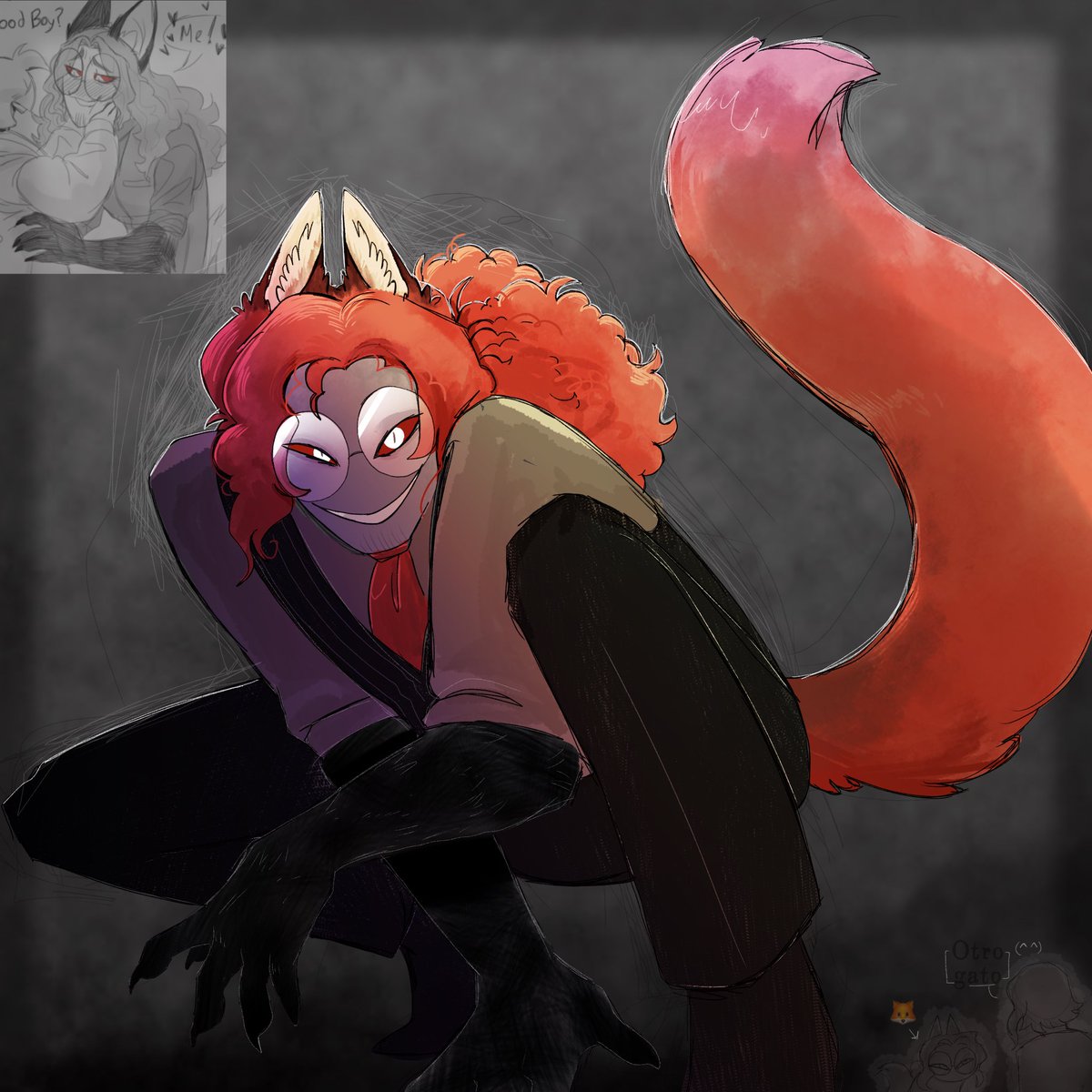 Note que hice errores en el primero  ໒𖦹ࡇ𖦹 ͛১
Y encontré esta otra imagen de el. (T_T)