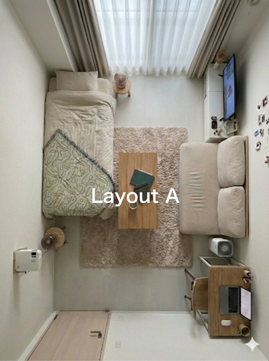 karyastatis's tweet image. Which layout do you prefer, A or B?