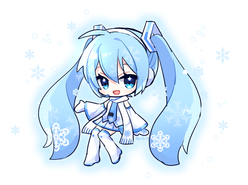 初音ミク ,雪ミク 「」|由杞のイラスト
