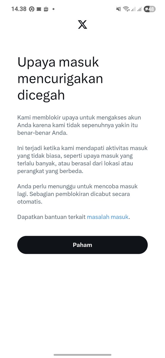 Ada yang tau gak ini kenapa? Udh hampir seharian tetep gak bisa login #zonauang