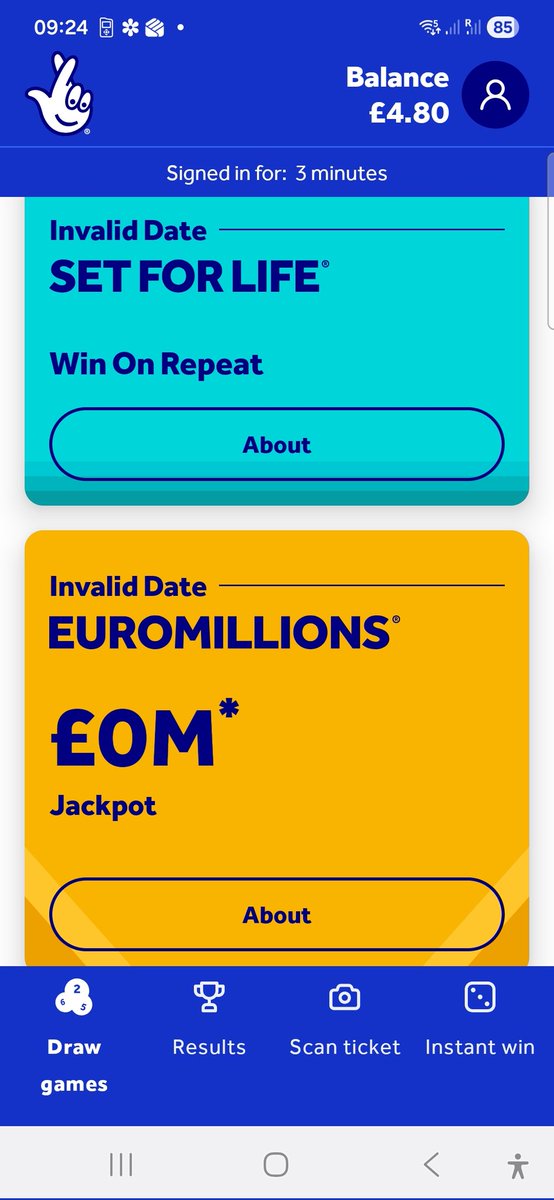 pcarnduff's tweet photo. @TNLUK Glad to see youve managed to release an update to your app that has so many bugs and I'm sure you tested it before release. So many 1 star reviews really fills me with confidence. At least I might be able to preview my lucky dip numbers if I finnally get a chance to buy a ticket https://t.co/dNoPlahdsL