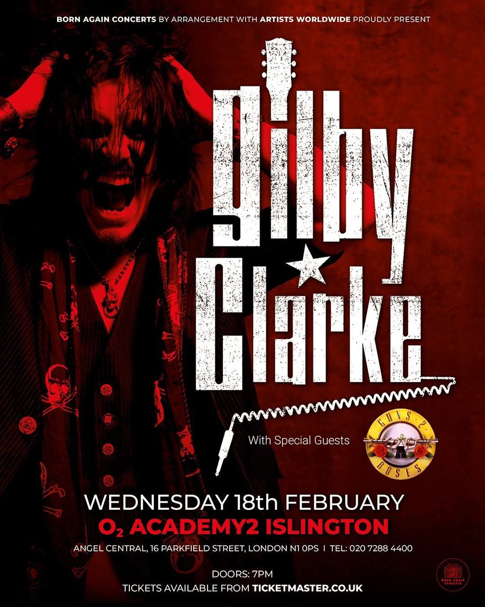 Guns2RosesUk's tweet photo. LONDON‼️ FEBRUARY 18TH 💥 Join us again in Islington 💥 https://t.co/xingALNpiV https://t.co/gC55aoKW9F