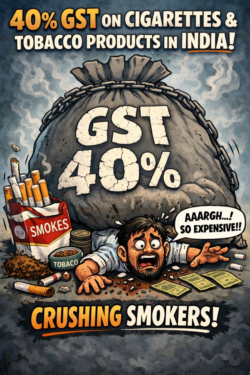 mona_daring's tweet photo. 40% GST on tobacco!! Good or bad??

#Budget2026 #Nirmalasitaraman https://t.co/rLNzFq7rrp