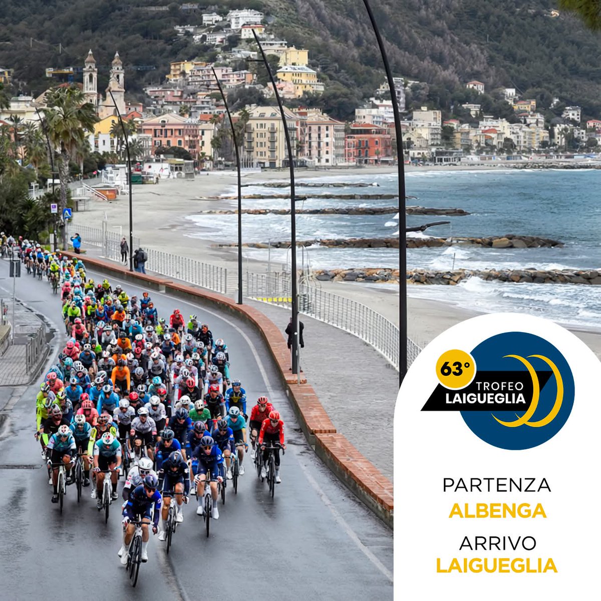 CCIAARIVLIG's tweet photo. @il_Laigueglia
🚴♂️ 4 MARZO 2026: TORNA IL TROFEO LAIGUEGLIA
63ª edizione della grande classica ligure.
🤝 PARTENZA DA ALBENGA, ARRIVO A LAIGUEGLIA
Per la prima volta in 63 anni, due città unite per una grande classica del ciclismo.
#TrofeoLaigueglia #Laigueglia #Albenga https://t.co/SuVfzXie4C