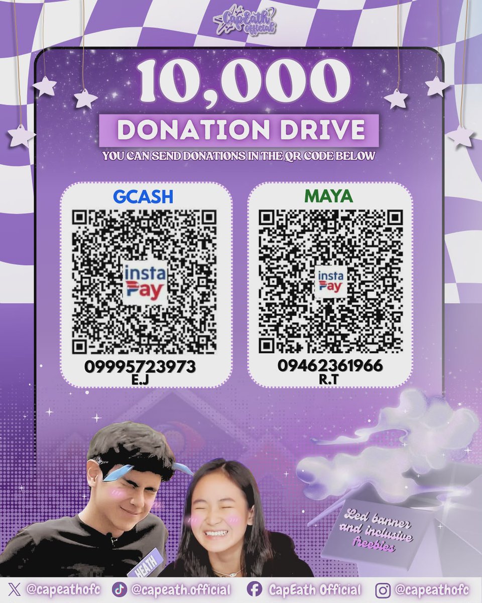 CapEathOfc's tweet photo. We are truly grateful to everyone who helped save Caprice and Heath from eviction. Thank you so much for all the effort, support, and prayers. We hope you were able to get some rest last night.
However, our fight is not over yet we are still bringing them all the way to Big Night.
With this, we have decided to officially launch our donation drive for an additional LED board. As you may have seen during our Team Live, we only had one LED board. 
Once again, we are humbly knocking on your kind hearts to help us achieve this goal. Any amount will be a great help.
Thank you so much Kapitans. Let’s stay united💜
#CapEath