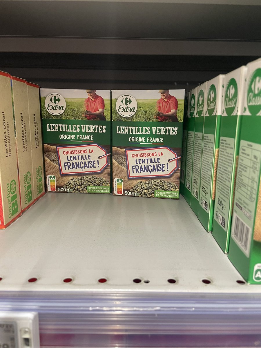 « Oui mais c’est compliqué de trouver des lentilles Françaises on voit pas bien l’origine »
Pardon mais c’est écrit en gros .

Ne pas en acheter est un choix.
