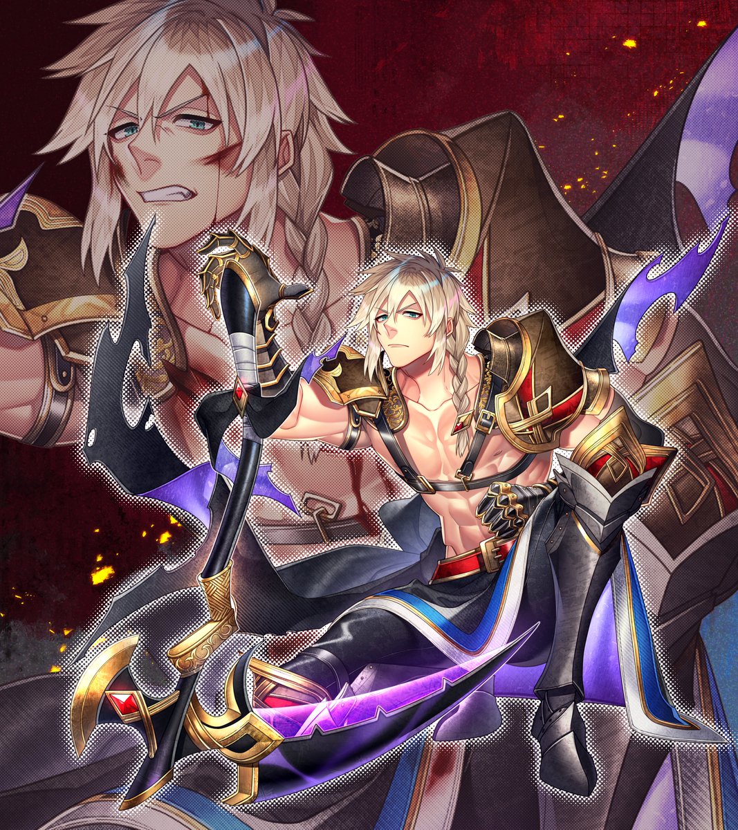 mozumi_t03's tweet image. 短納期プランでソドワ2.5のスプリガンくんの立ち絵を描かせて頂きました(,,&amp;gt; &amp;lt;,,)✨️
小人と巨人、とっっっっても楽しかったです💪💪💪巨人くんは負傷差分もあるぞ！
ご依頼、誠にありがとうございましたꕤ︎︎·͜·🍀*゜

#mozumi_t03_e