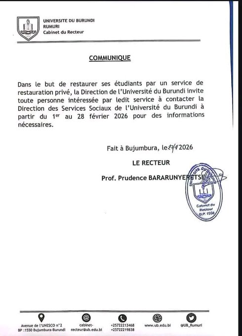 LiberatNTIBASH's tweet photo. Décision prise au cours des états généraux de l’éducation organisés à Bujumbura en 2022, la privatisation des services de Régie des Œuvres Universitaires se concrétise. Ce choix politique exclut la majorité des jeunes burundais issus des familles pauvres. Après l’instauration du prêt-bourse, cette mesure vient détériorer les conditions d’apprentissage des étudiants à l’université du Burundi.