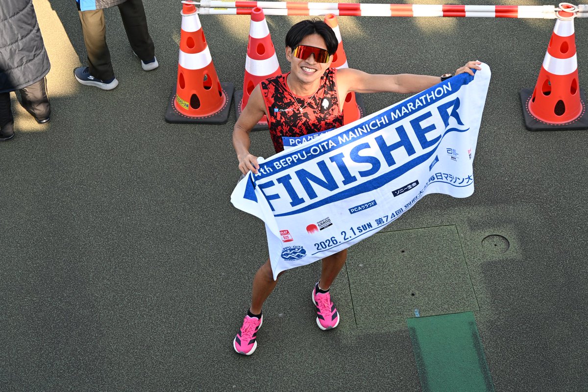 fukushacho_wb's tweet photo. 別府大分毎日マラソン2026

2時間28分53秒
83位

1年2ヶ月ぶりの自己ベスト！

今年度前半は体調不良ばかりで苦しんだ分、最後にベストを出せて本当によかった！

来年は2時間25分位まで行けるように、また鍛錬します。ありがとうございましたっ！ https://t.co/DbtyqO755G