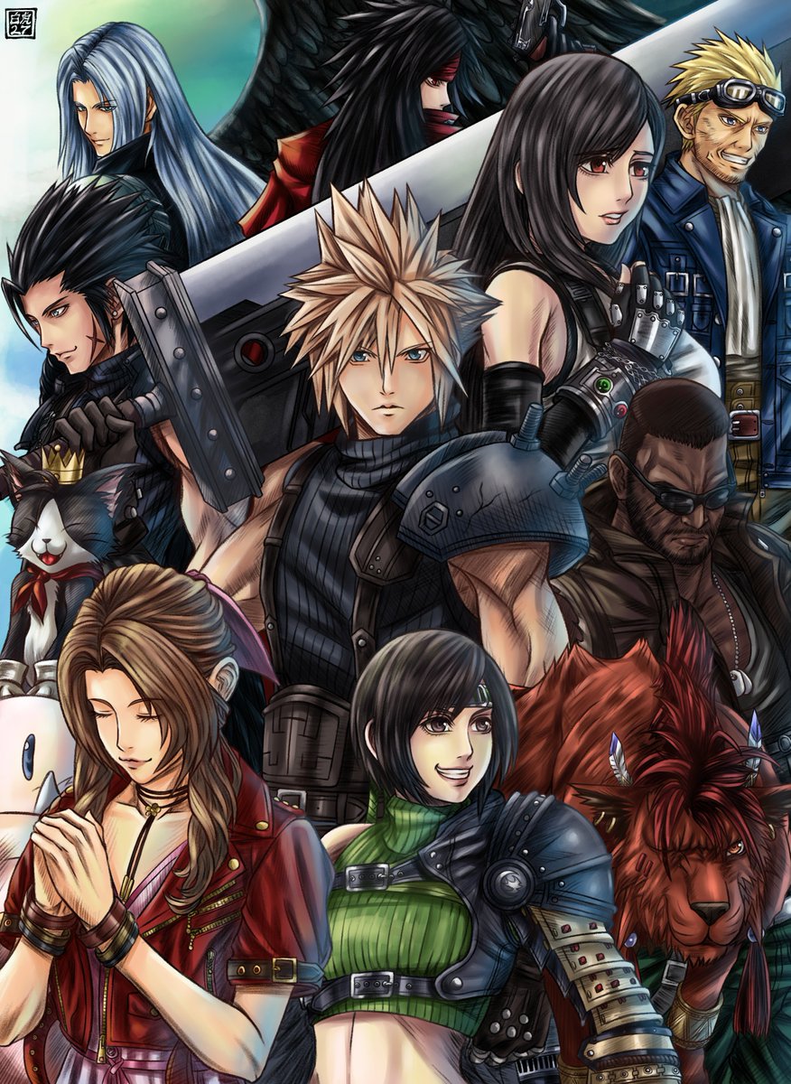 Happy FFVII Day! Here's to Final Fantasy VII's 29th Anniversary! #fanart