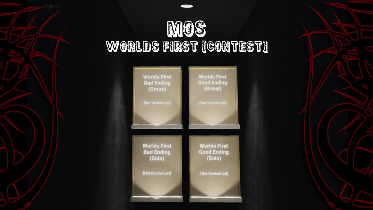 This is a one-time exclusive. 4 plaques at the spawn. Solo, Coop. Who will finish first, bad or good ending? (Record/Stream your gameplay ) we will judge the gameplay. The map will be updated with the correct usernames. Your names will be forever shown in the map! Good luck!