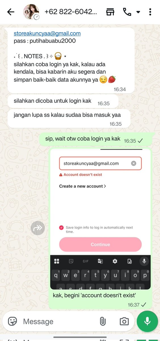 chu149976's tweet image. scammer jual beli akun, lupa akun x nya,
wa: 0822-6042-5224
qris a.n. jeno (DANA) alamat merchant di Jakarta 

kasian nama jeno dijadikan nickname scammer, tbh gak gedek/marah, lucu aja uang segitu nipu hmch haha 

#wtb #wts #zonauang #zonajan #zonaba #lapakba