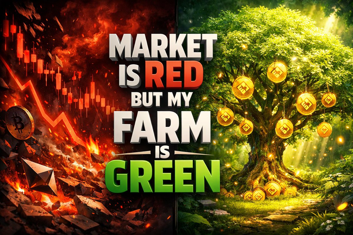 While the market panics, the farmers are feasting. 🩸📉

Red candles? We call them discounts. While everyone is busy selling at a loss, the smartest players are in the fields, accumulating BNB at the bottom.

When the market flips green again (and it will), those who planted