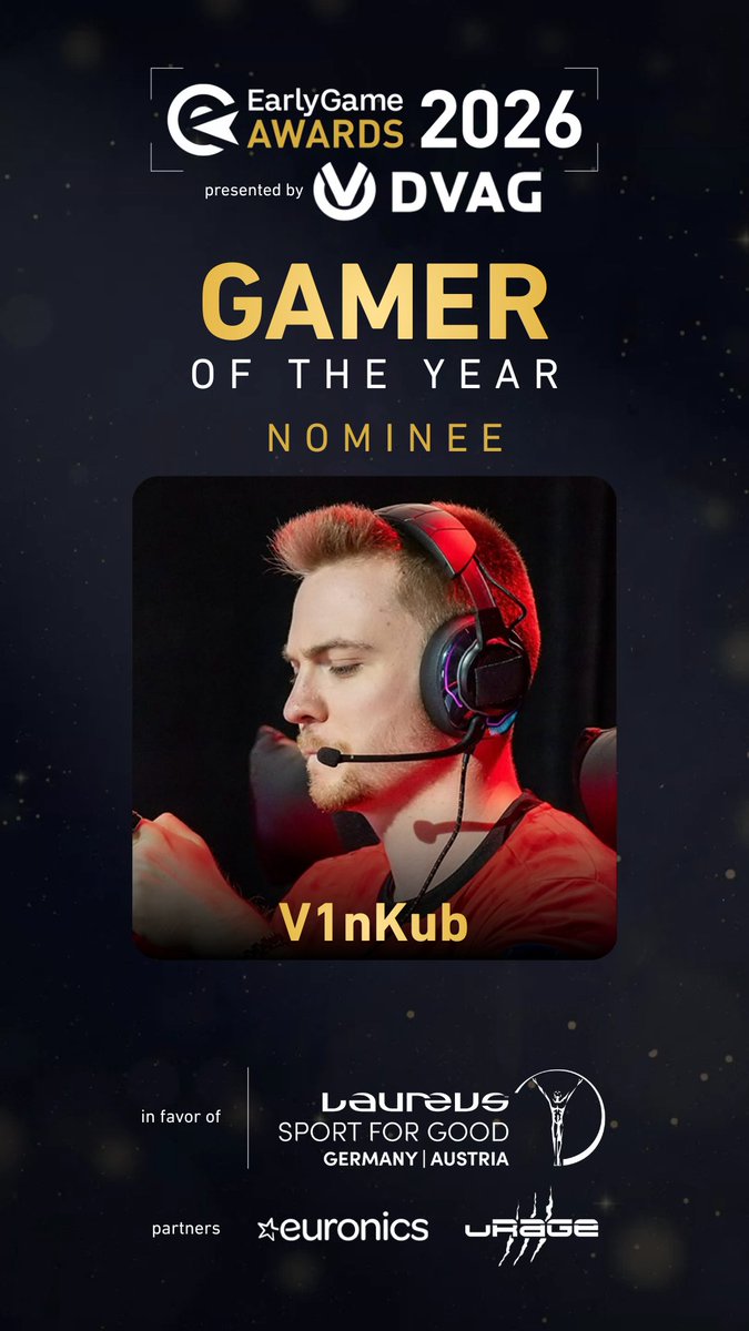 earlygamede's tweet photo. Absolut verdient:
@V1nKub  ist nominiert für GOTY 2026

Jetzt zählt eure Stimme: 👉 https://t.co/AQPkNSEQz6

#EarlyGameAwards2026 https://t.co/ZIw3FMzsQu