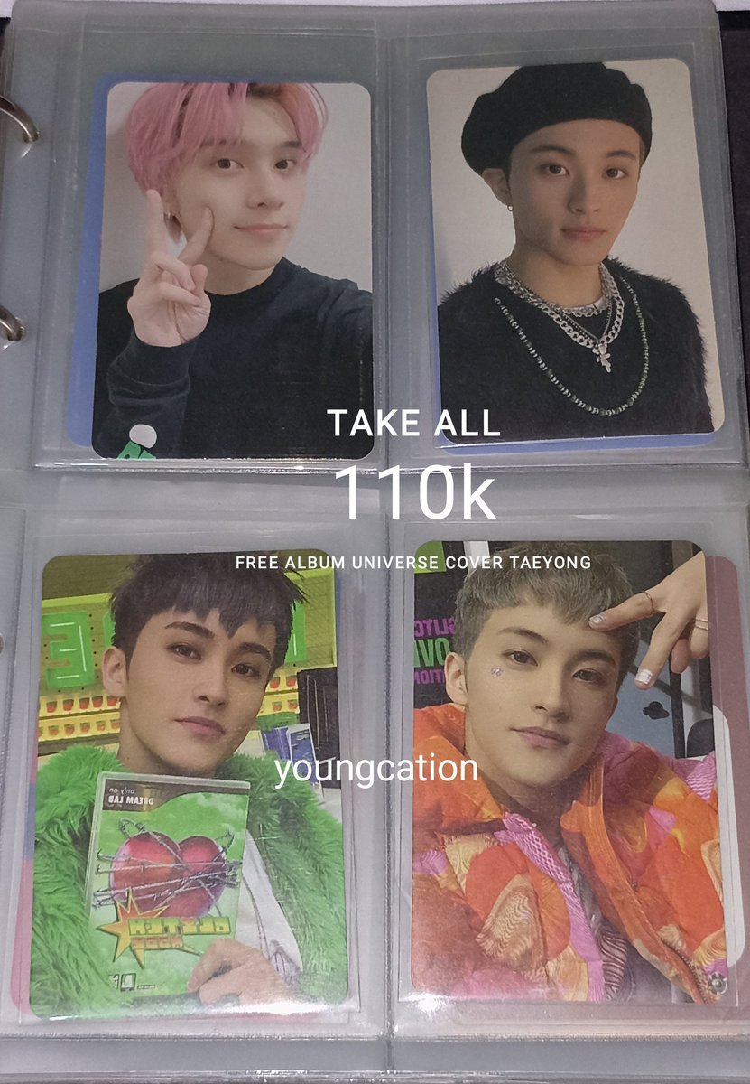 youngcation's tweet photo. want to sell / wts

Photocard hendery nct resonance album
mark lee nct dream glitch mode
mark lee universe

take all 100k + free universe album cover taeyong

dom jabar (bdg) https://t.co/PdW7wYjayW