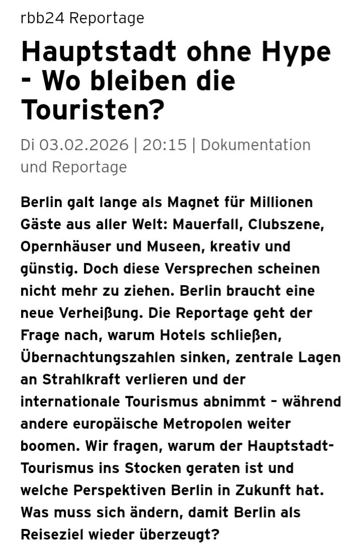 #tourismusberlin #Neukoelln #Presse #hauptstadt

RBB Reportage