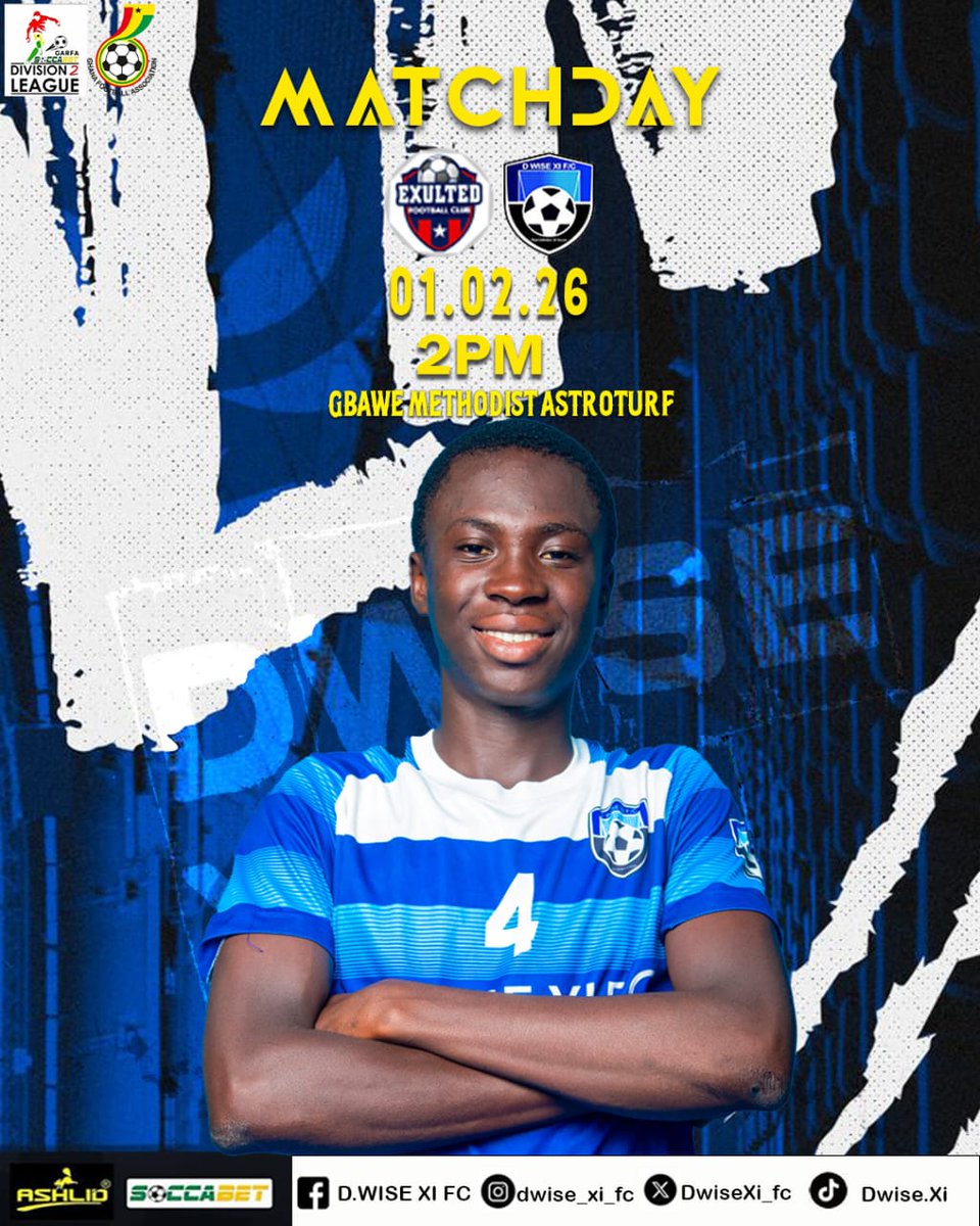 DwiseXi_Fc's tweet photo. Big game. Big moment.
This is who we are. 
Dansoman Wise XI FC https://t.co/YgeAXgjcAv