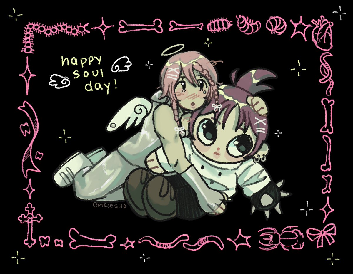 p1ecesita's tweet photo. happy soulie day!!! a bit of a simple drawing but i just wnated to say thank u for sharing another bday with p1ece shotita!! i love you tonsss! !! (🎀◡‿◡)💗

#HAPPY_SOUL_DAY 
#소울이지구착륙성공 
#SOUL_MY_SOUL https://t.co/Ai7U4jhoui