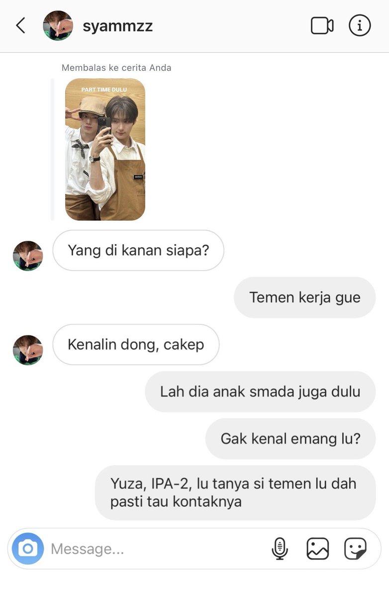 catwasreal's tweet photo. nitdo two tweet au

when syam (nit) nge rep sg dav mulu buat minta dikenalin tapi ujung ujungnya.. https://t.co/EdOnkvrwrR
