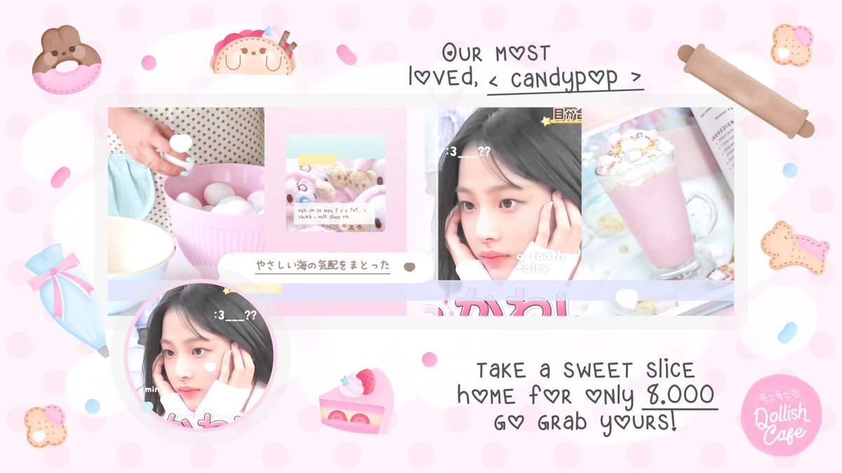dollskith's tweet image. ⠀
🥛🎀 help retweet? tysm! ૮꒰ ྀི . . ꒱ა ❤︎

haloo teman-timun! 👩🏻‍🍳💭 kenalan yuk sama anak baruku &amp;lt;candypop&amp;gt; &amp;amp; &amp;lt;momuri&amp;gt; 🍭🎀 aku juga open titipan untuk kedua catalog ini! 🌸🐰 kindly check ALT for more . . ! 💗

ʚ #zonauang ɞ
⠀