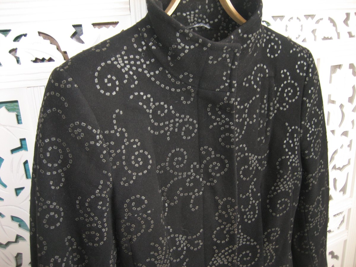 #Vintage #Women’s #Wool #Coat. Black #Trench Coat. #Clothing #fashion, #vintagefashion #etsy Made in #Russia. etsy.me/2IJZMg5