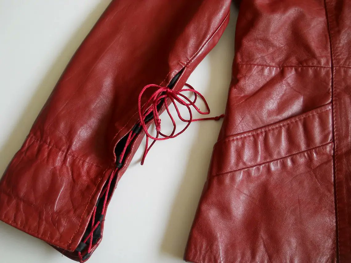 #Vintage #Ladies Red #Genuine #Leather #Jacket #Clothing #fashion, #vintagefashion #etsy etsy.me/2A14aQo