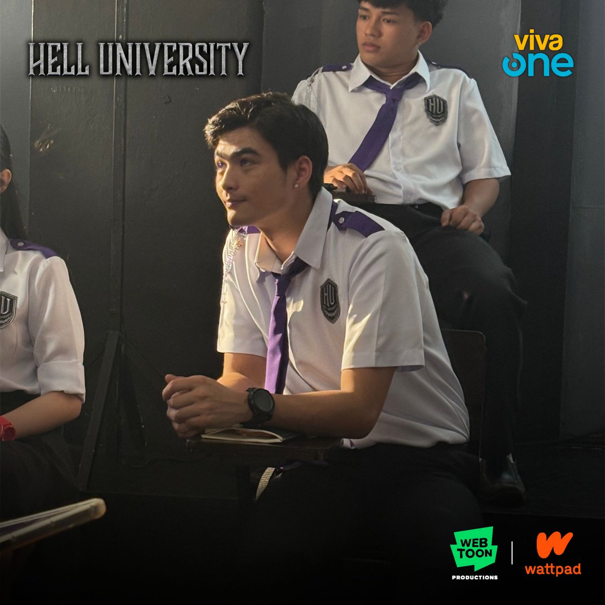 vivaoneintl's tweet photo. Requirement ba ang pagiging pogi at maganda para makapasok sa Hell University? 🤪
KnightInBlack's HELL UNIVERSITY, haunting this February 6, only on Viva One!
Are U ready? https://t.co/vabqnL8AjD
Viva One, Bida Ka Dito!
#VivaOne #HellUniversity #HellU https://t.co/HHSpRmssjE