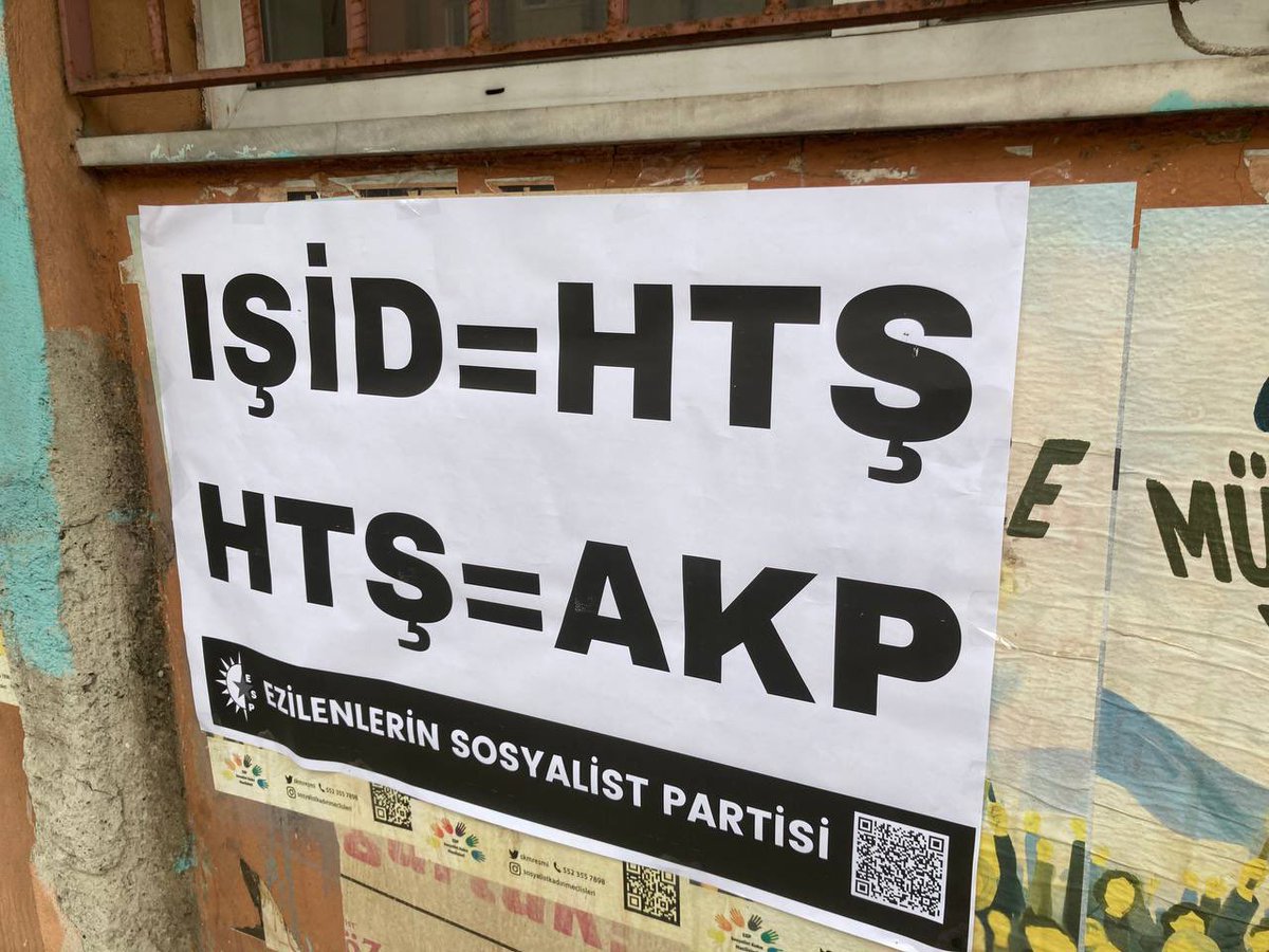 espistanbul's tweet photo. 1 Mayıs Mahallesi |

Bugün Rojava’ya yönelen saldırı, yalnızca Kürt halkının varlığına yönelik değildir. Alevi’ye, Dürzi’ye, Hristiyan’a, ezilen tüm halklara yöneliktir.

Yezide ve zihniyetine karşı Hüseyni duruş;
HTŞ/DAİŞ çetelerine karşı Kobane ruhuyla direniş! https://t.co/mBtQNMWIpE