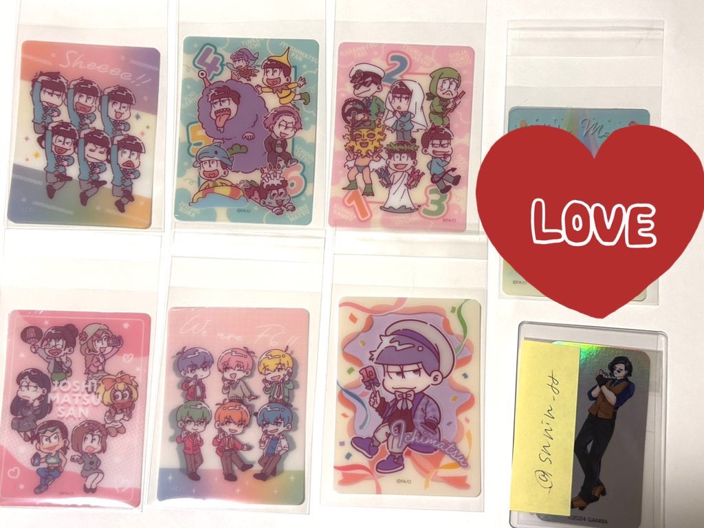 snnin_aa's tweet photo. @1
【交換/譲渡】
おそ松さん 100均 セリア 10周年 アクリルキーホルダー クリアカード グッズ 交換 譲渡 買取 

譲 画像1、２(2枚目右上シークレットの為隠しております)
求 画像3枚目＞＞定価＋送料

郵送交換 又は土日のみ都内手渡し🉑
お気軽にお声かけください✨ https://t.co/RYOStKJknk