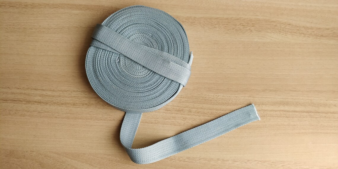 10 #yards long / 20mm wide #Binding #Cotton #Twill #Tape. 10 #meters of #Vintage Grey Tape. New Old #Stock #Ribbon. #Wrapping #Binding #Bias #Tape etsy.me/2Z5g1uK