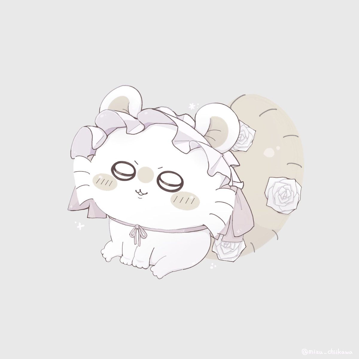 プライズのミルクいろがかわいくて🍼
 #ちいかわファンアート