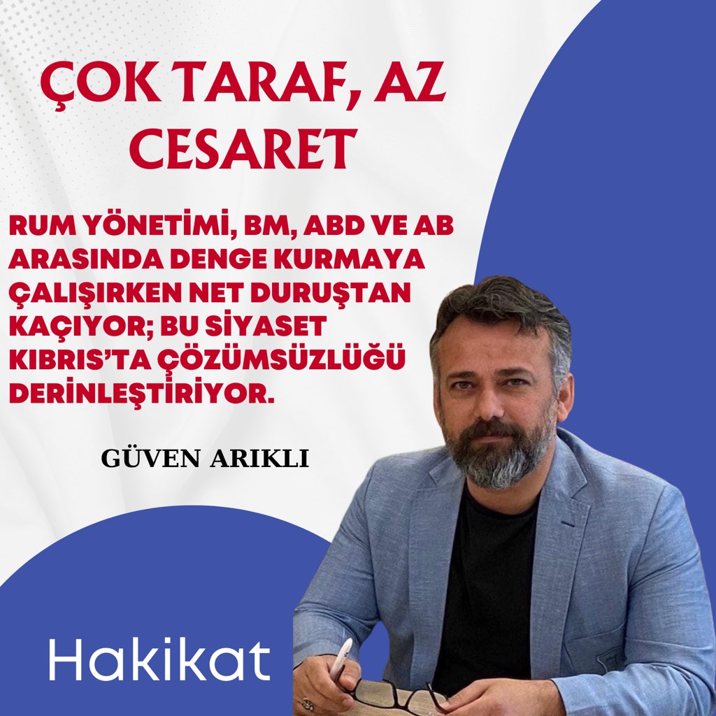 Herkesi idare etme siyaseti kibrishakikat.com/?p=250040

#Kıbrıs #RumYönetimi #DengeSiyaseti #KıbrısSorunu #BM #ABD #AvrupaBirliği #KamuDiplomasisi #Statüko #Belirsizlik #GeçişKapıları #SiyasiAnaliz #Hakikat #GüvenArıklı