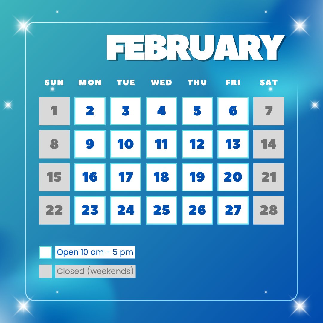ThaifiiService's tweet photo. ✨ February Work Schedule✨
🔵 Blue: Open 10 AM–5 PM
⚪️ Grey: Closed (Weekends) 
#Thaifii #ThaifiiProxyService https://t.co/CqyD4TR8ci