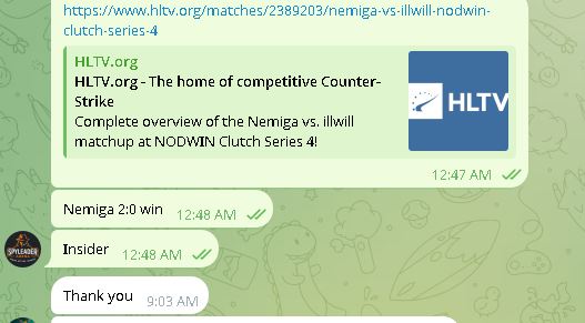 If you also want to try our insider tips write to us on Telegram until the end of today there is a special price.
Subscribe now &amp; start winning!
Contacts:
Telegram - t.me/spyleader1