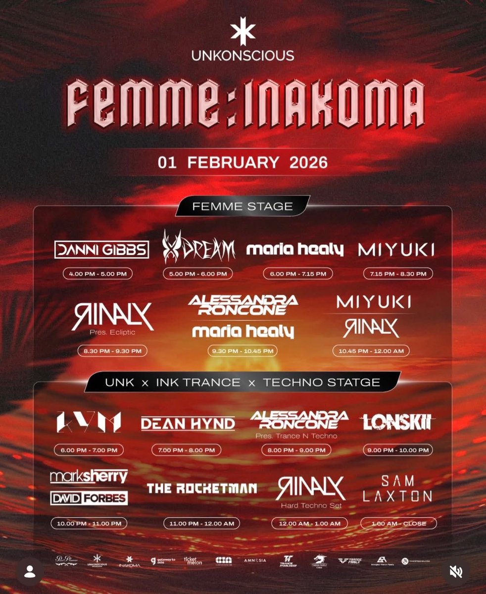 rinalymusic's tweet photo. Hello Thailand 🇹🇭
3 sets tonight at Unkonscious!!
8:30 PM – Trance
10:45 PM – B2B with Miyuki
12:00 AM – Hard Techno https://t.co/7IrD5Pzjio